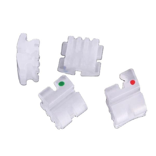 Buy Class II Instrument Classification Dentistry Affordable Clear Bracket Ceramic for Orthodontics and Sale at wholesale prices