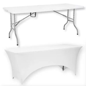 Quality Convenient and Versatile Plastic Metal Folding Picnic Dining Table for Event Banquet for sale