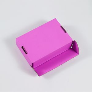 Sakura Pink Kraft Paper Corrugated Storage Box For Travel / Storage