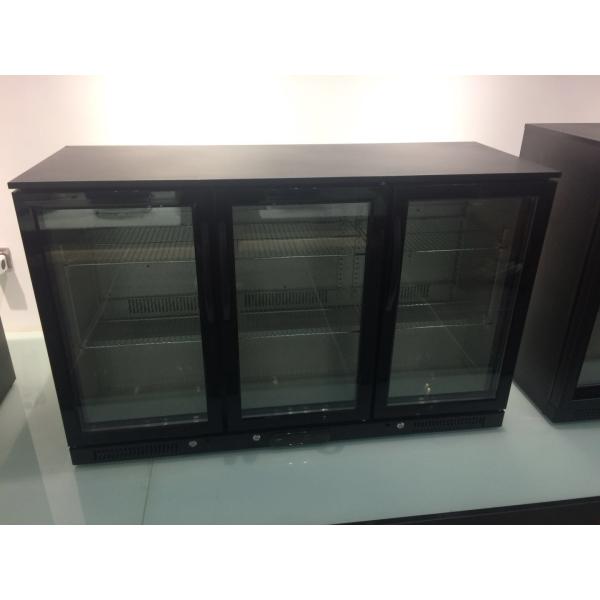 Bottle Beer Cooler Undercounter Fridge Sliding Door Embossed Aluminium Inner