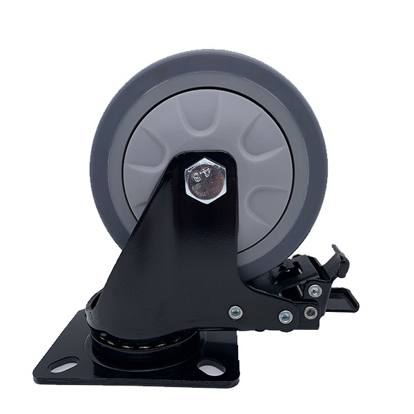 Buy 3 Inch TPR Wheels Plate Caster with Safety Dual Locks at wholesale prices