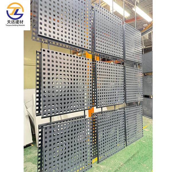 Weatherproof Aluminum Metal Ceiling For Office Building With C-Shaped Strip