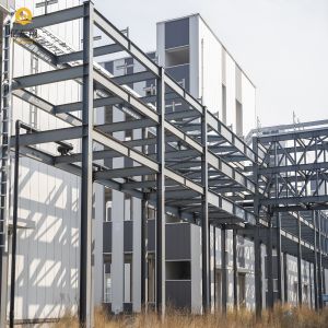 Prefab Steel Structure Building Construction Sustainable Modern Steel Frame