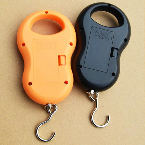 Orange Portable Electronic Luggage Scale With Over Load Indication