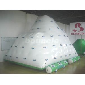 One Side Sliding and Three Sides Climbing Inflatable Water Iceberg