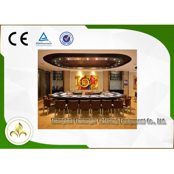 Custom Outdoor Hibachi Table , Stainless Steel Teppanyaki Grill Outdoor