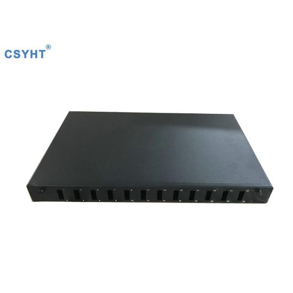 Buy MTP MPO 1U 19F Fiber Optic Patch Panel FTTB 24 Ports Sliding at wholesale prices