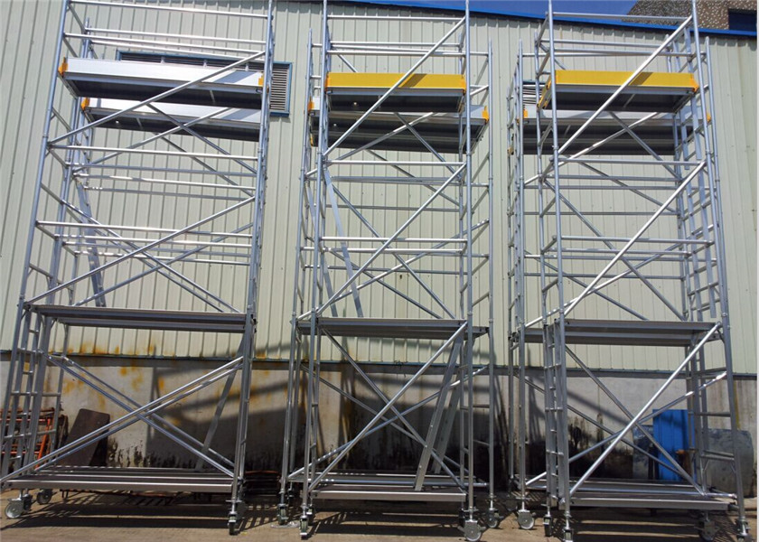 Buy Construction 6m Scaffold Tower Aluminum 6061-T6 Lightweight Scaffold Tower at wholesale prices