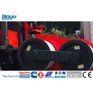 100kn 158hp Hydraulic Cable Puller Overhead Line Stringing Equipment