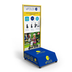 Oak Electric Bicycle Stand Electric Scooter Stand Display For Retail Shop