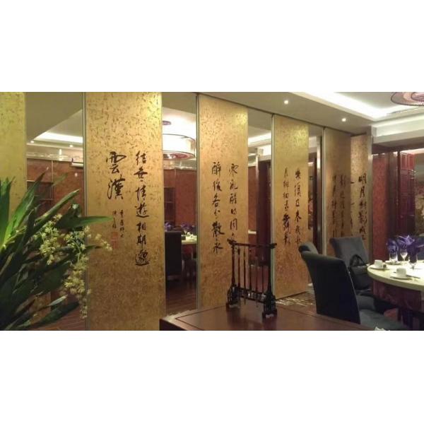 Acoustic Removable Folding Partition Walls , Multi Color Sliding Aluminium Room Dividers