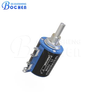 20mm Shaft Multiturn Wirewound Potentiometer Precision 100 ohm WXD3-12