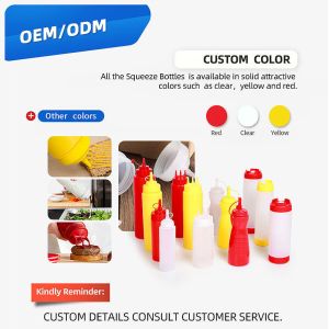 Condiment Squeeze Bottles for Liquids for Syrup, Ketchup, Sauces, Dressing, Oil,