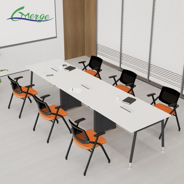 Industrial Design Style Office Conference Table with 25mm Table Top Thickness
