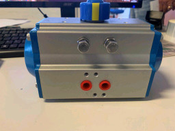 Quality aluminum alloy ø75mm double-acting, pneumatic 1/4 turn rotary actuator for sale