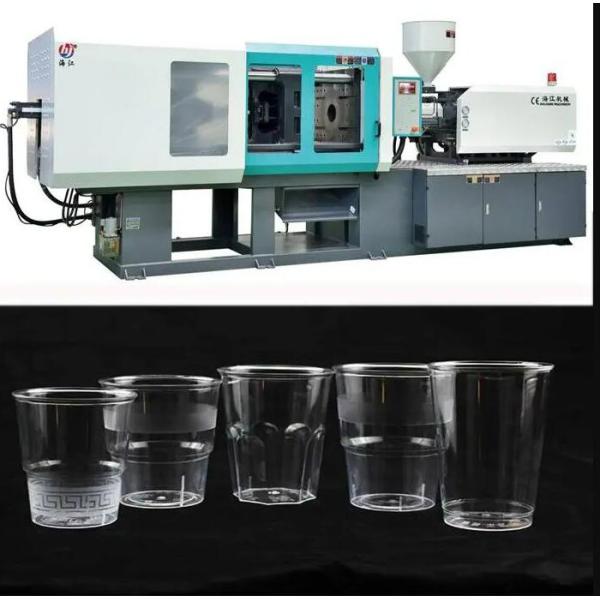 Buy Disposable Transparent Thickened Plastic Cup Injection Molding Machine Full Automatic at wholesale prices