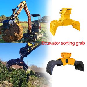 0.6 Cbm Sorting Grab , Demolition Grapple For Excavator 18 Ton