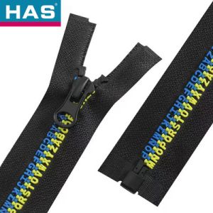 #3 Eco Friendly Plastic Jacket Zipper Smooth Invisible Zipper Lightweight