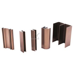 Sliding Door Wardrobe Aluminium Profile 6063 T5 Anodized Blown