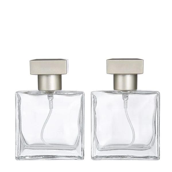 Buy Smooth Surface Custom Print Empty Glass Perfume Bottles For Eco Friendly Packaging at wholesale prices