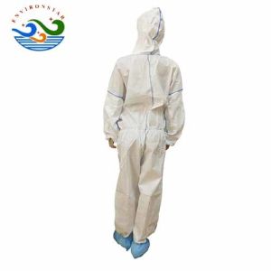 Hooded Waterproof Disposable Protective Coveralls For Doctor