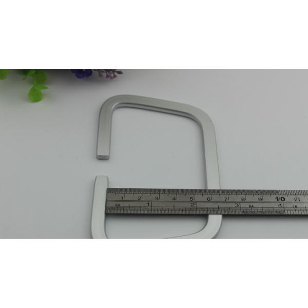 Bag accessories nickel color plated metal square ring handbag handle