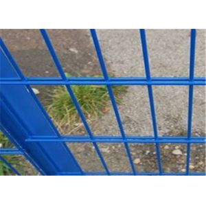 Quality Powder Painted Double Wire Fence , Welded Wire Mesh Fencing Panels With Reliable Security for sale