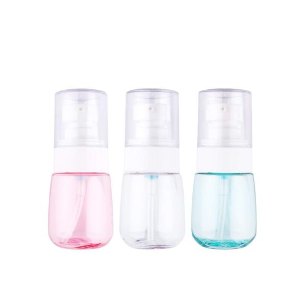 Buy Non Spill Round Cosmetic Pump Bottles Comfortable Hand Feeling at wholesale prices