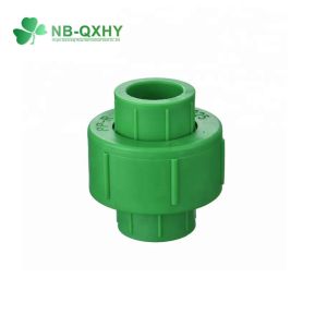 PPR Pipe Fitting Plastic Coupling Green Color Ball Valve Union Pn20 Pn25 for
