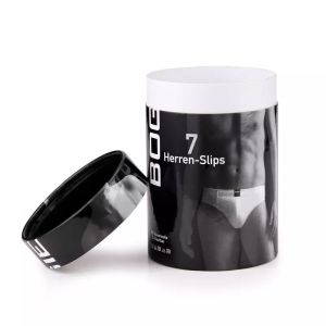 Custom Printing Underwear Packaging Paper Tube Clothing Cardboard Container