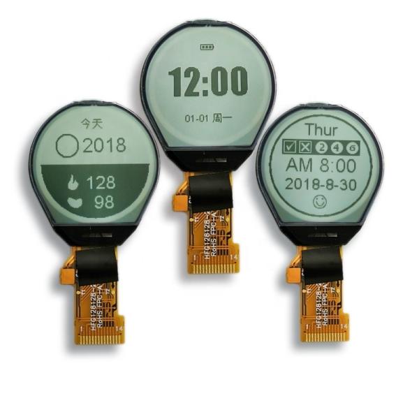 Buy 1.3inch GY128128-23 Round LCD Module 4-Spi FSTN Custom Monochrome Dot Matrix Clock COG LCD Screen 128x128 Circle Display at wholesale prices