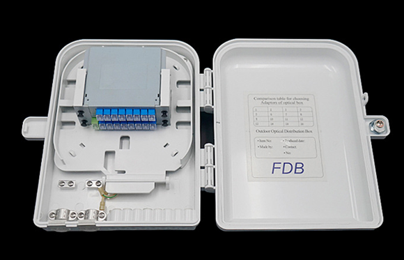 Fiber Optic 2-Entry Cable Gland 16 Out 16 Core 1x16 Splitter Box for Networking