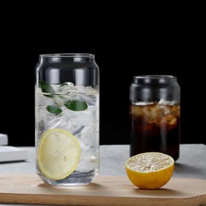 Quality Borosilicate Clear Milktea Coffee 16oz Beer Mugs Transparent for sale