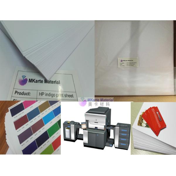 1.45±0.05g/Cm3 Density HP Indigo Single Sided Digital Printing PVC Sheet For