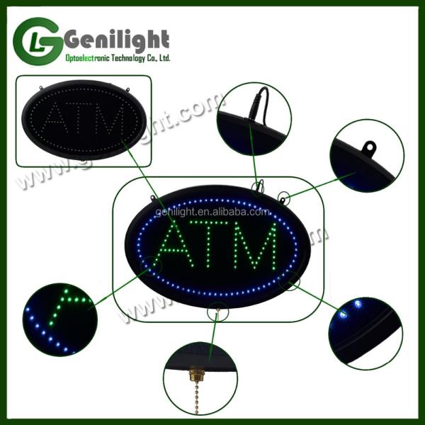 OEM Touch Screen LED Neon Foot Massage Open Sign with Animation and Power On/Off