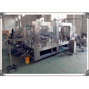 CE Certificated Fruit Juice Processing Machines With Glass Bottles PCL Control