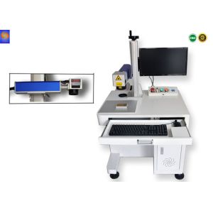 CNC Air Cooling 50W Fiber Laser Marking Machine AC220V For Plastic Bottle