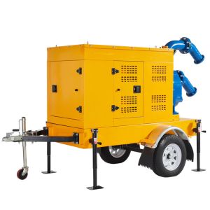 China Two-Wheels Water Pump High Head 15-20m Self Priming Vortex Pump Diesel Engine Pump Set on sale