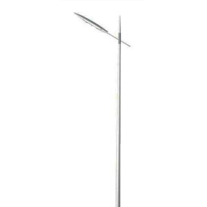 China Polygonal Single Arm Road Lamp Pole Q235 Hot Dip Galvanized on sale