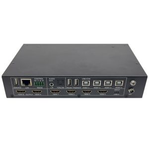 5x Inputs And 2x Outputs Seamless UHD Video Switcher With Multiview And KVM