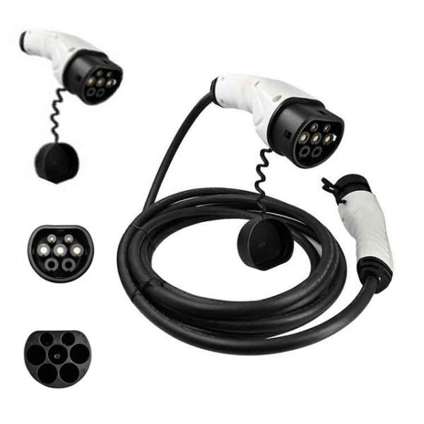 Customized 5 Meters 7kW 32A 1 Phase Electric Vehicle Charging Cable Type 2 To