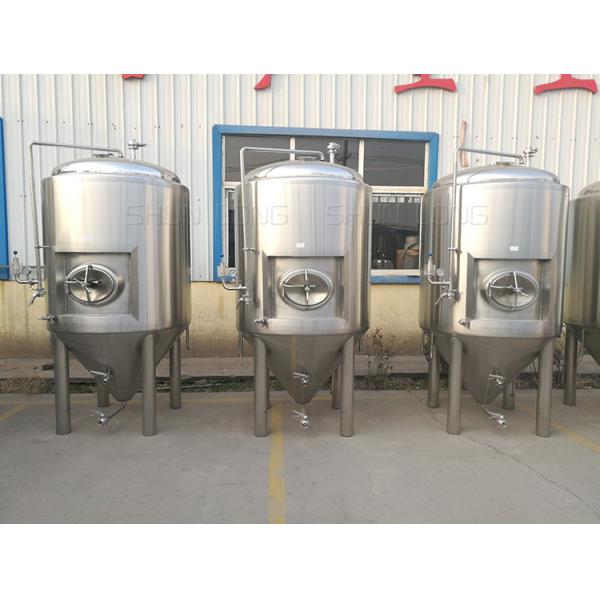 Buy 5000l Beer Fermentation Tanks Side Manway Bunging Valve Glycol Jacket at wholesale prices