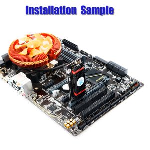 NGFF(M.2) Nvme M Key SSD To PCI- E 4X Adapter With Heatsink(Vertical Installatio