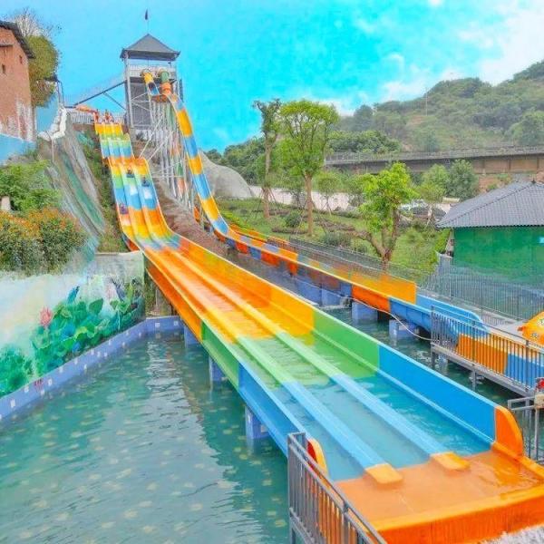Buy Durable Large Capacity Theme Park Water Slide Equipment Customized at wholesale prices