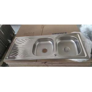 Embossed SS Utility Sink Nano Black Anti Scratch Gunmetal Kitchen Sink