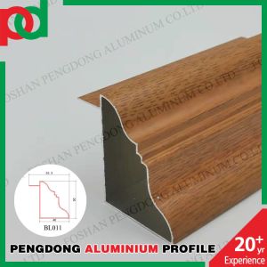 Professional Manufacturer Glossy Silver Polishing Aluminium Kitchen Cabinet