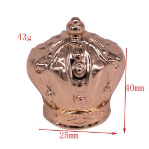 Crown Capovercaps Black Perfume Bottle Tops For Travel Perfume Bottle
