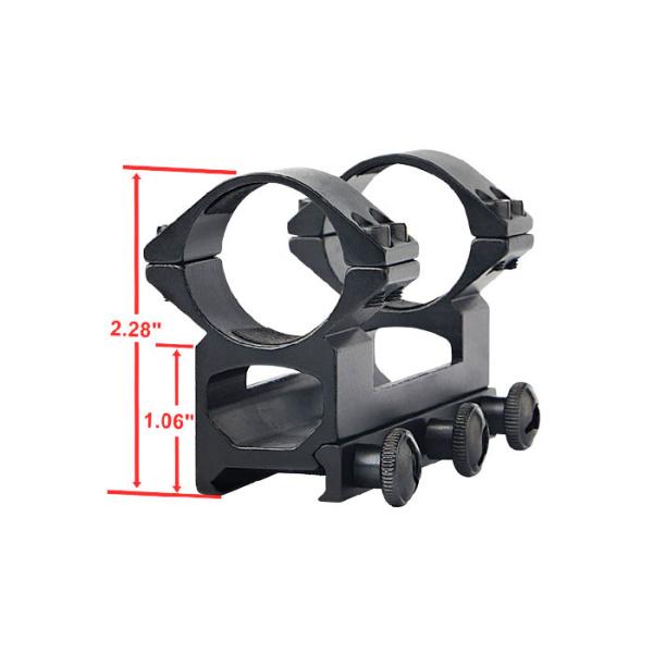 ANS Rifle Scope Tactical Scope Rings Metal Overall Long 100mm High Strength