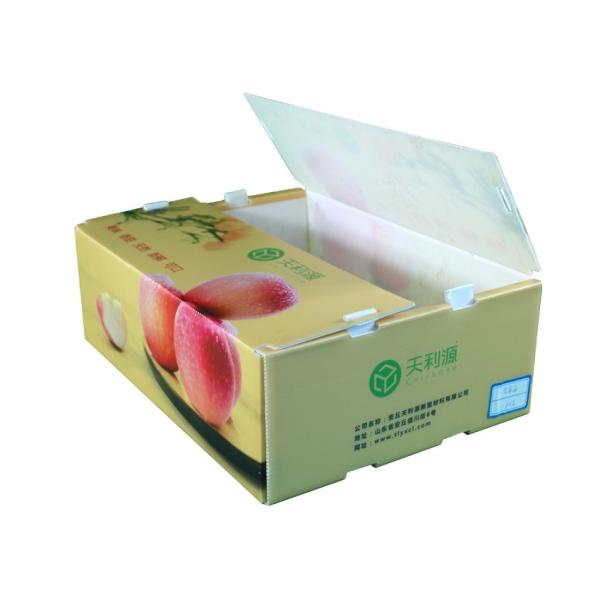 Buy Embossing PP Vegetable Corrugated Boxes Rice Meat Corflute Box at wholesale prices