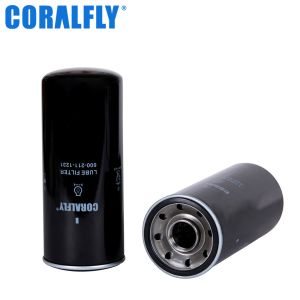 21 Micron 600 211 1231 Komatsu Oil Filter for CUMMINS 3313279